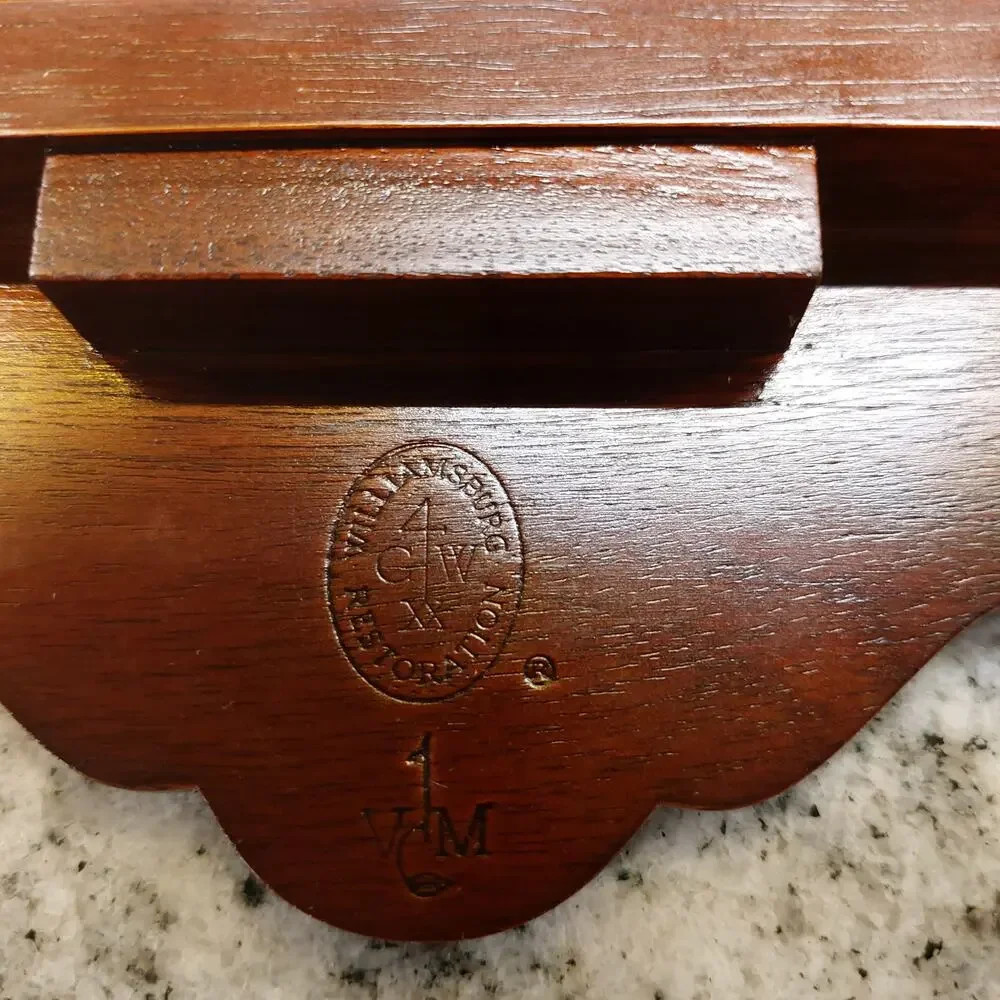Chippendale Mahogany Mirror Virginia Metalcrafters Colonial Williamsburg Vintage